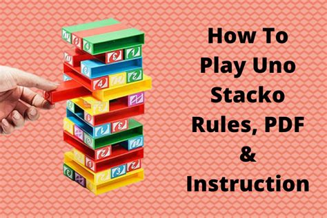 how to play stacko|Uno Stacko rules .